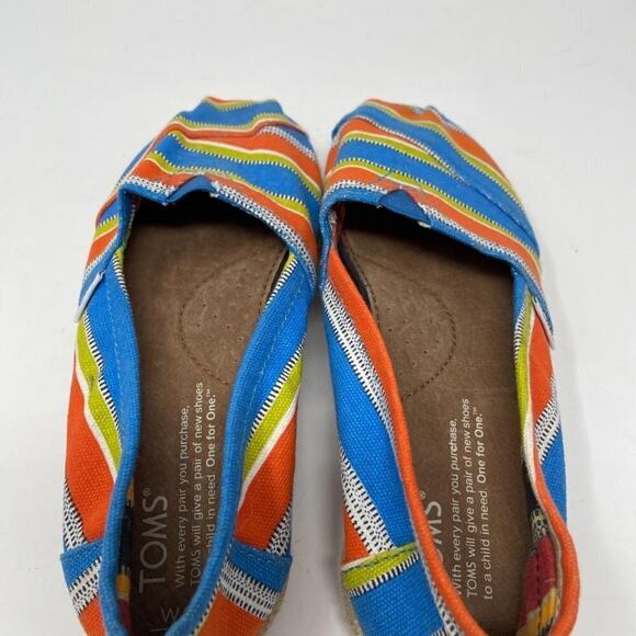 TOMS Multicolor Flats SZ 6 - Picture 7 of 9